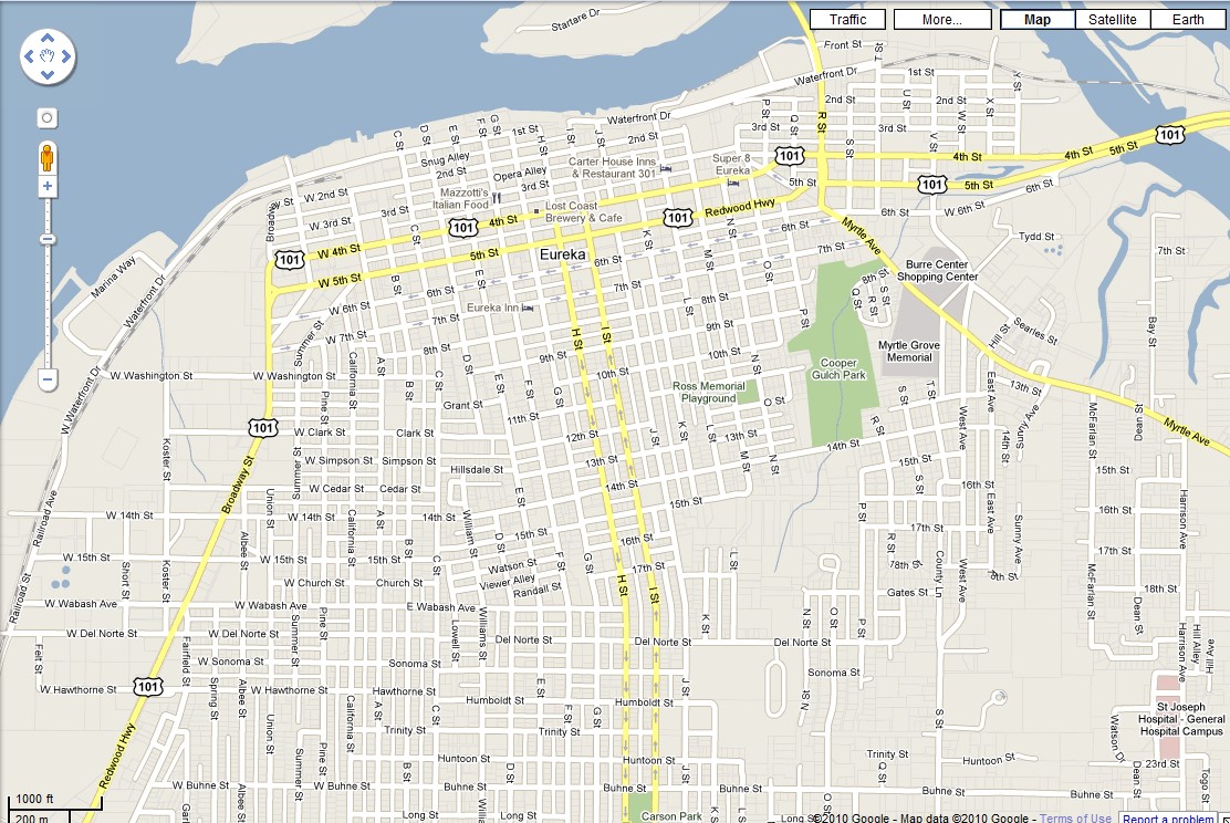 Getting around in Eureka